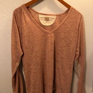 WILFRED FREE T Shirt V Neck Elbow Patch